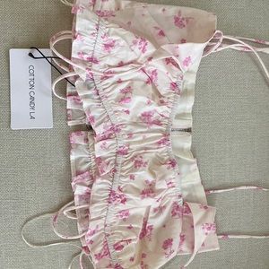 Cotton candy LA crop top